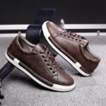 men brown / white formal